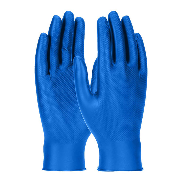 GRIPPAZ FOOD PLUS 8MIL 30CM EXTENDED USE GLOVE BLUE SIZE L