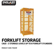 Forklift Storage Cage. 2 Storage Levels Up To 8 Forklift Cylinders