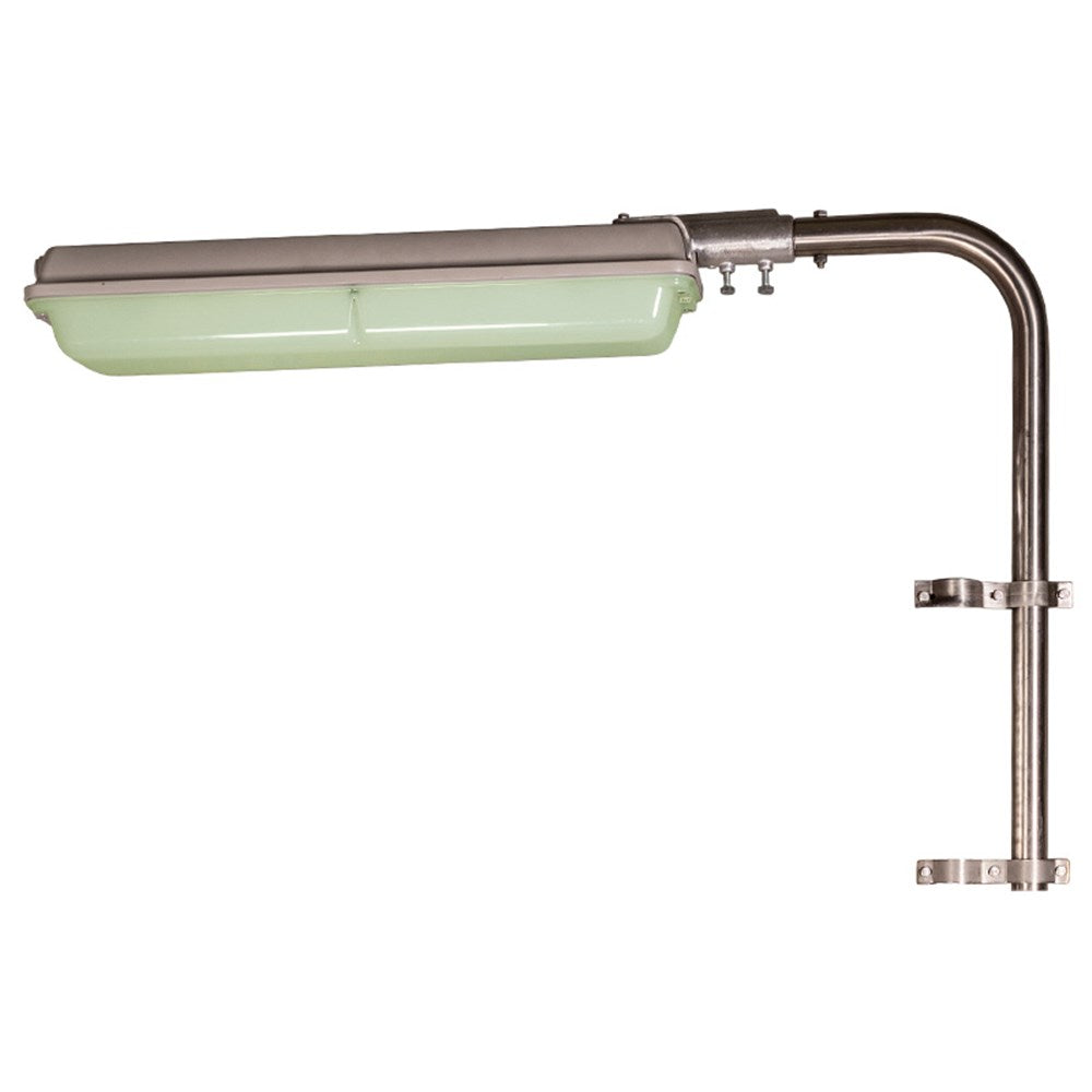 PRATT WEATHER RESISTANT GREEN POLE MOUNT LED LIGHT ASSEMBLY