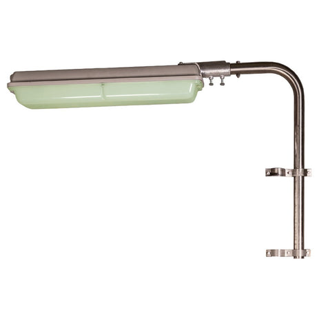 PRATT WEATHER RESISTANT GREEN POLE MOUNT LED LIGHT ASSEMBLY