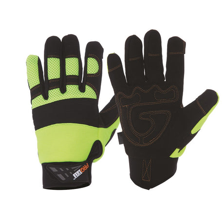 Profit Protec Hi Vis Yellow Gloves Small