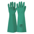 45cm Green Nitrile Gauntlet Gloves Medium (8)