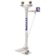 PEDESTAL MOUNTED EYE WASH WITH BOWL & FOOT TREADLE