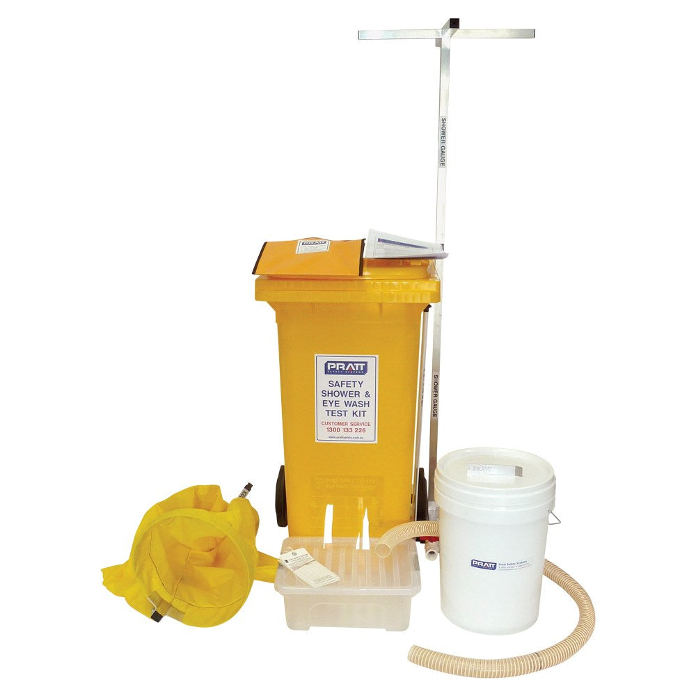 Complete Shower & Eye Wash Test Kit comprises of the following items: