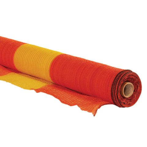 Safety Shade Cloth - Orange 2 Stripes 1.83m X 50m