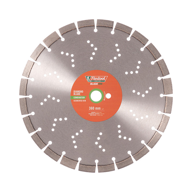 Flextool BladeTec Diamond Blade - Combination - segmented Rim 360mm ...
