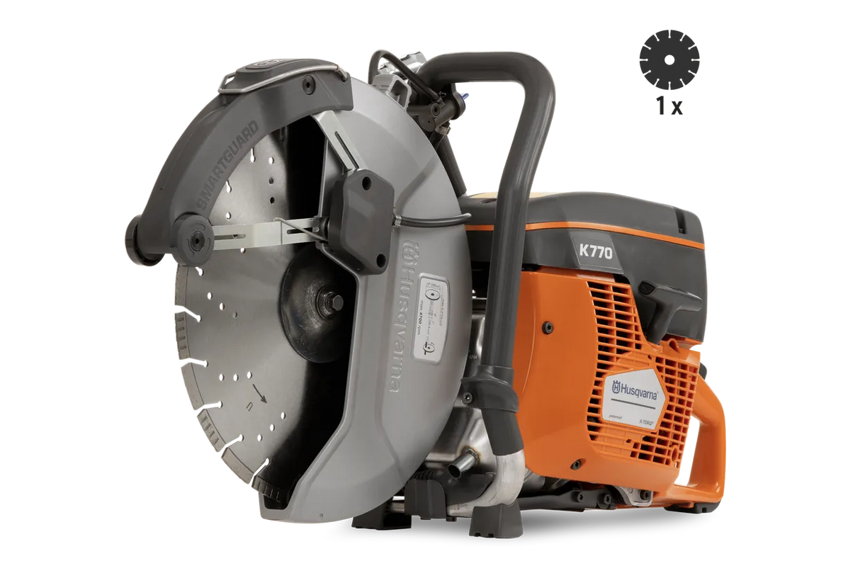Husqvarna K770 Power Saw with Smart Guard Attachment