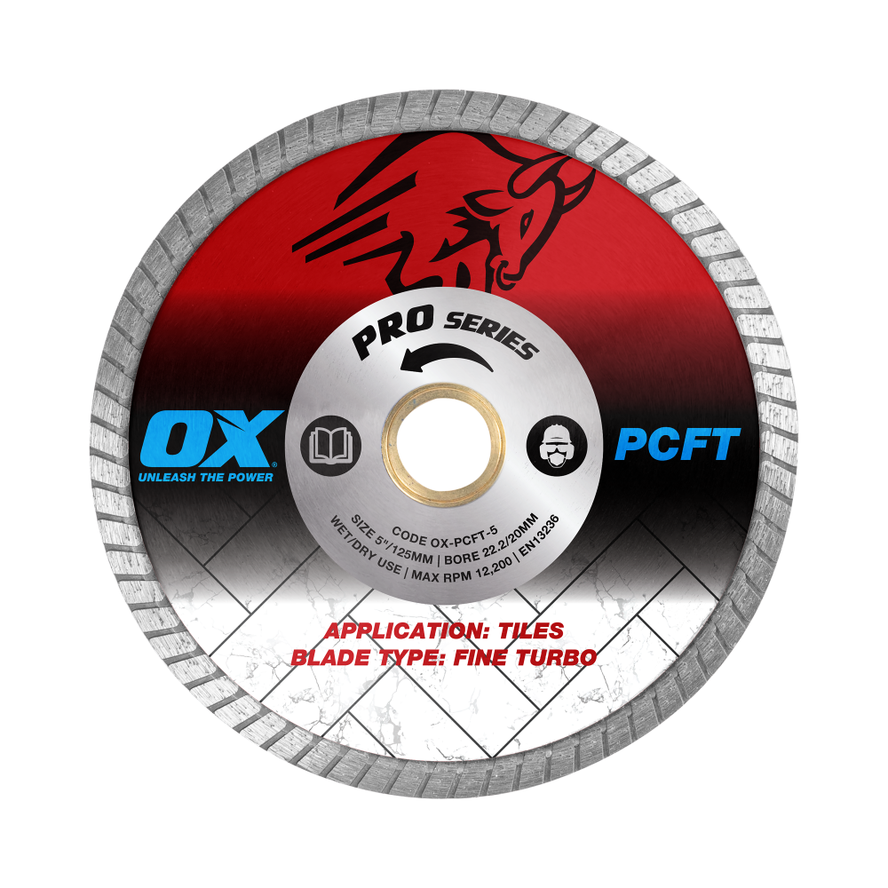 OX Pro 5” Fine Turbo Diamond Blade