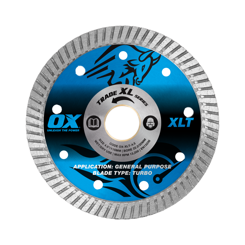 OX Trade XL Turbo Diamond Blade 115mm - General Purpose